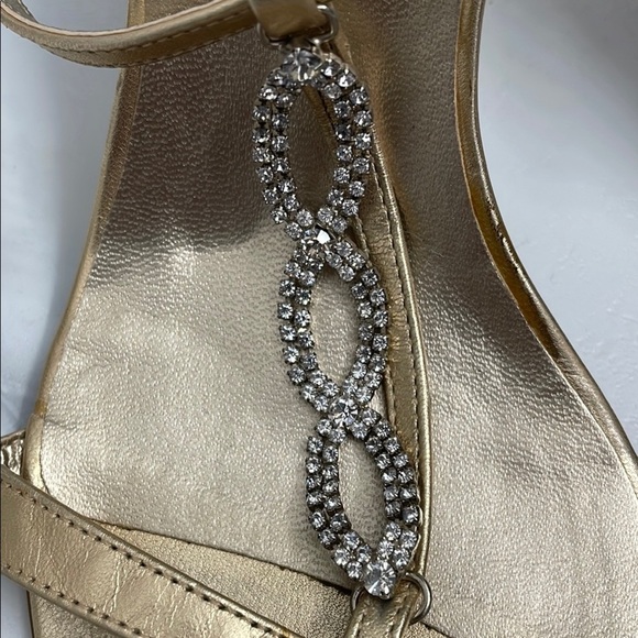 Aldo Gold Strappy Heels for Formal Occasions - Picture 3 of 10